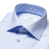 Light Blue Micro Gingham Check Shirt - Eton Shirts