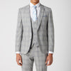 Light Grey Check Suit - Remus Uomo