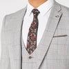 Light Grey Check Wool Suit - Remus Uomo