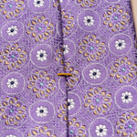 Lilac Floral Silk Tie - Eton Shirts