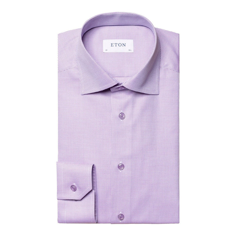 Lilac Textured Shirt - Eton Shirts