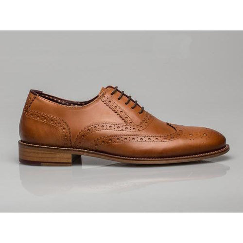 London Brogues Gatsby Leather Brogue Tan - London Brogues