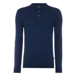 Long Sleeve Knitted Polo - Remus Uomo