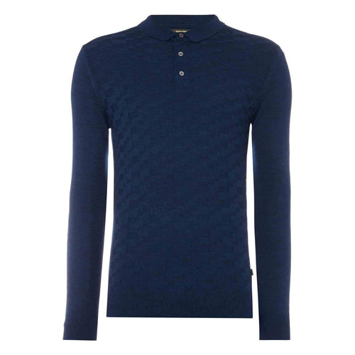 Long Sleeve Knitted Polo - Remus Uomo