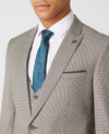 Mario Beige Houndstooth Suit - Remus Uomo