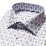 Mauve Paisley Pattern Shirt - Eton Shirts