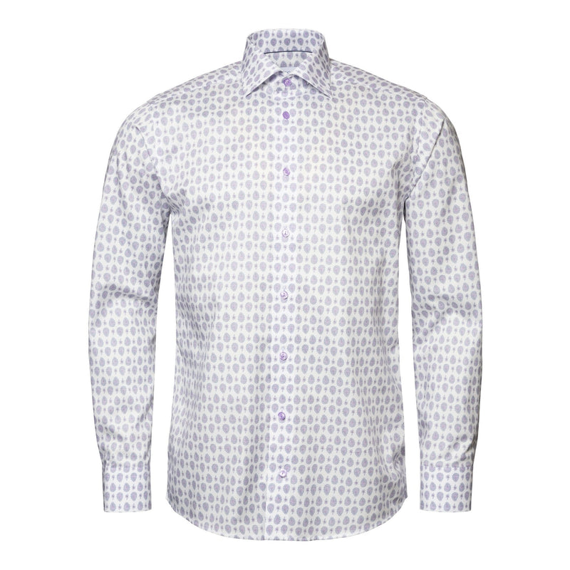 Mauve Paisley Pattern Shirt - Eton Shirts