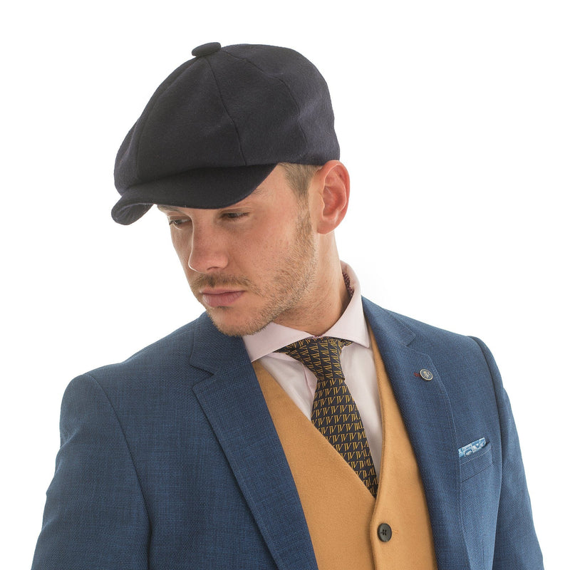 Melton Wool Hat Navy - John Victor