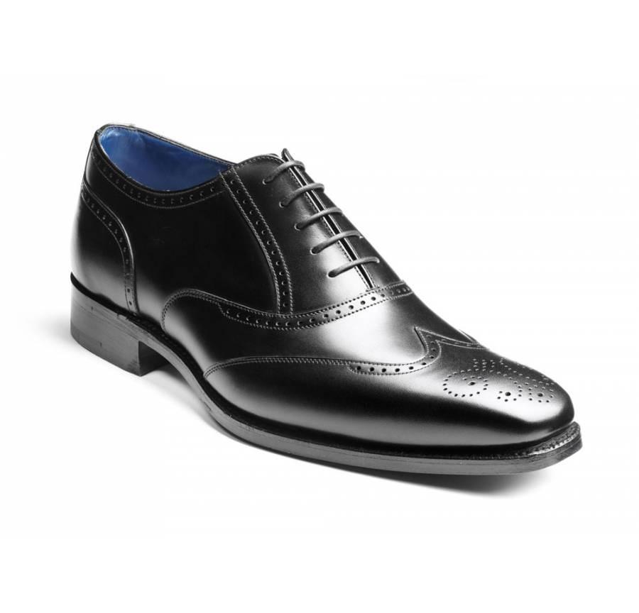 Mens Barker Shoes, Johnny, Black - Barker