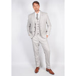 Micro Dogtooth Grey Suit - Leonard Silver