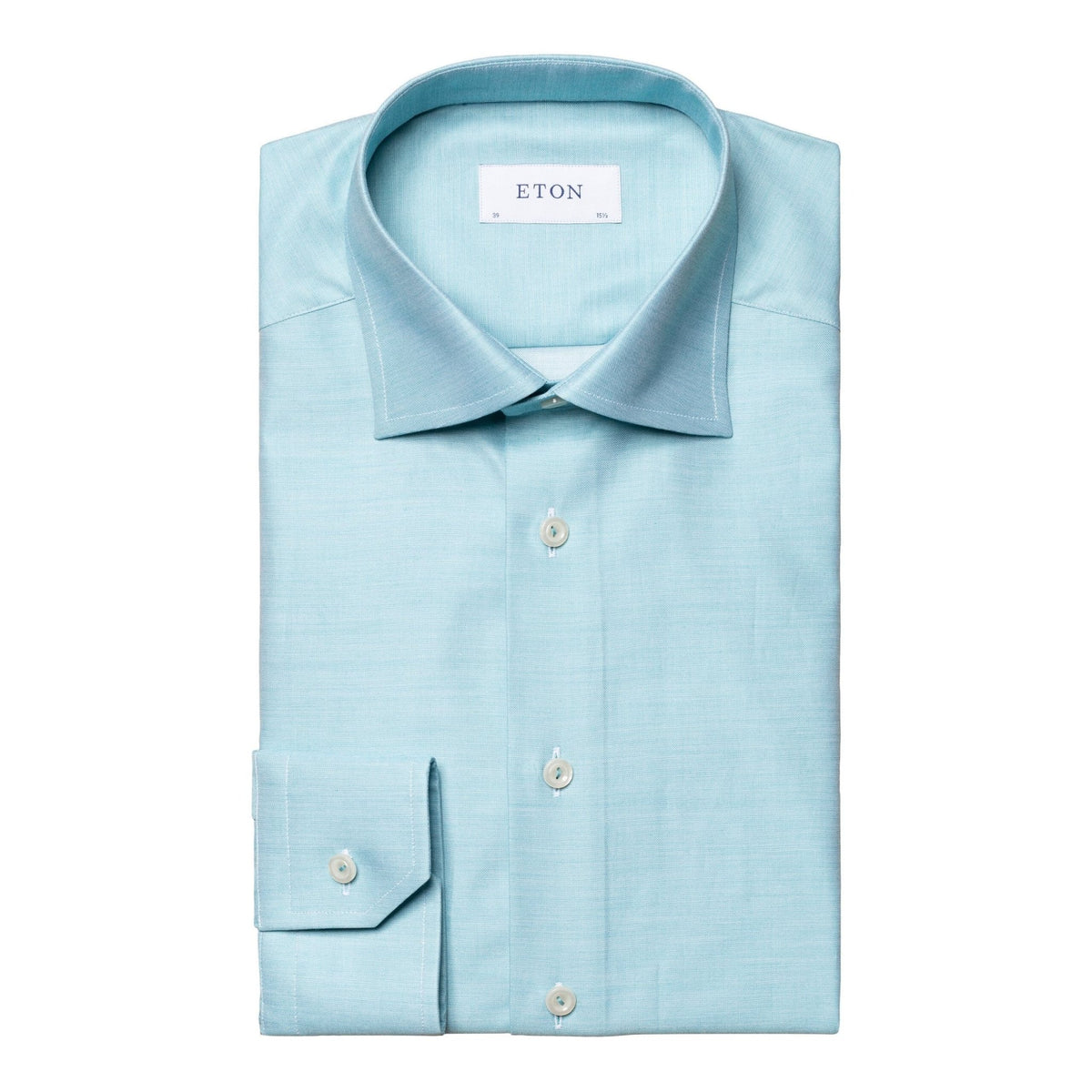 Mint Green Signature Twill Shirt - Eton Shirts