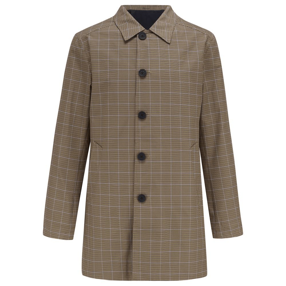 Montague Stone Check/Navy Reversible Rain Mac - Guards London