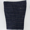 Multi Check Navy Tweed Trousers - Leonard Silver