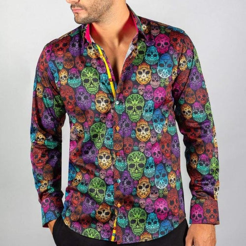 Multi Colour Skulls Shirt - Claudio Lugli