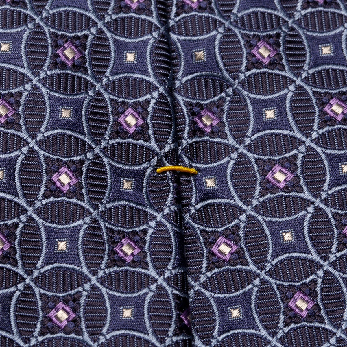 Navy Blue Patterned Tie - Eton Shirts