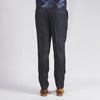 Navy Blue Textured Trouser - Fratelli