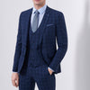 Navy Check Suit - Remus Uomo