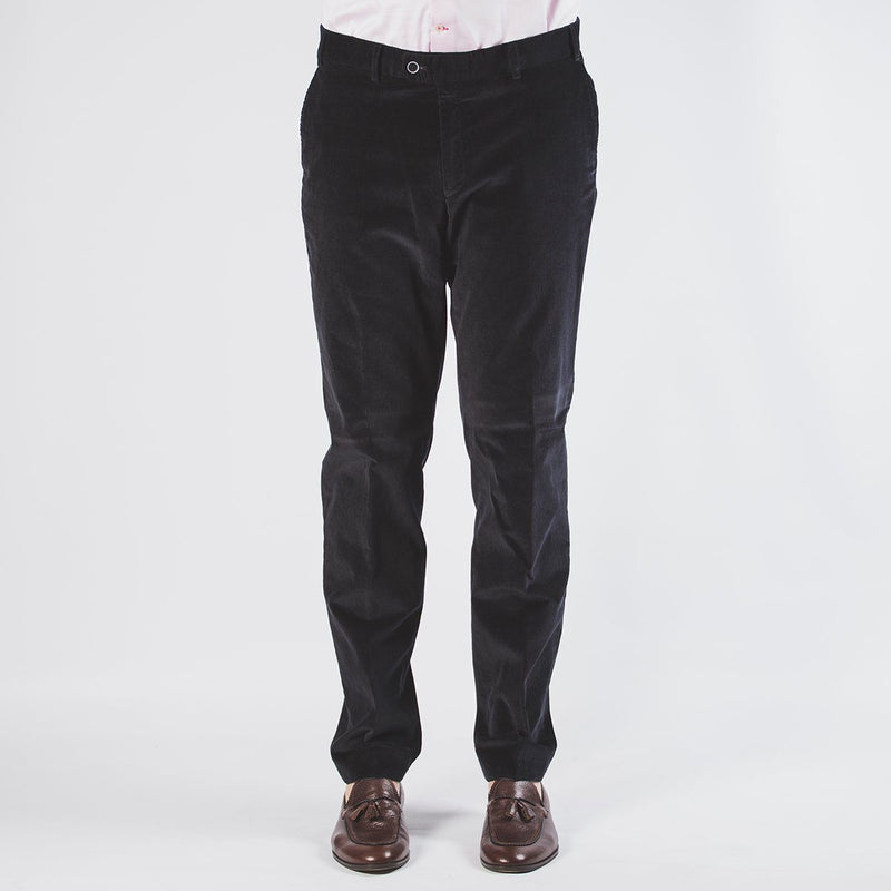 Navy Corduroy Trousers - Hiltl