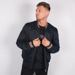 Navy Cotton Bomber Jacket - Karl Lagerfeld