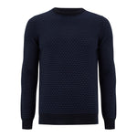 Navy Crew Neck Sweater - Remus Uomo