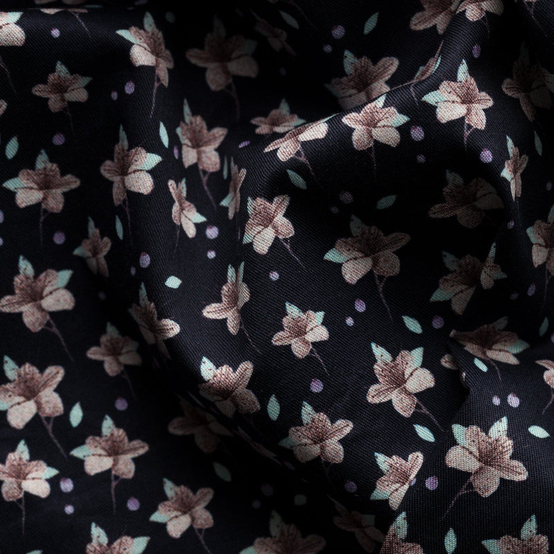 Navy Floral Shirt - Eton Shirts