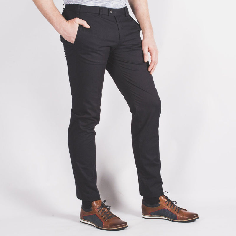 Navy Slim Fit Chino - Hiltl