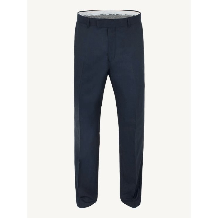 Navy Slim Fit Trouser - Leonard Silver