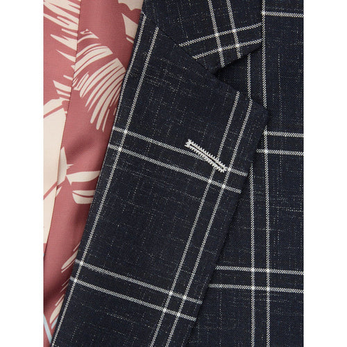 Navy Summer Check Jacket - Remus Uomo