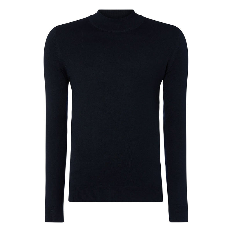 Navy Turtle Neck Sweater - Remus Uomo