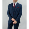 Navy Tweed Check Jacket - Leonard Silver