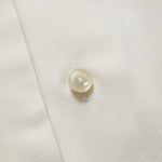 Off White Herringbone French Cuff Shirt - Eton Shirts