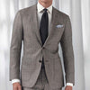 Off White Herringbone French Cuff Shirt - Eton Shirts