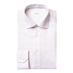 Off White/Brown Oxford Shirt - Eton Shirts