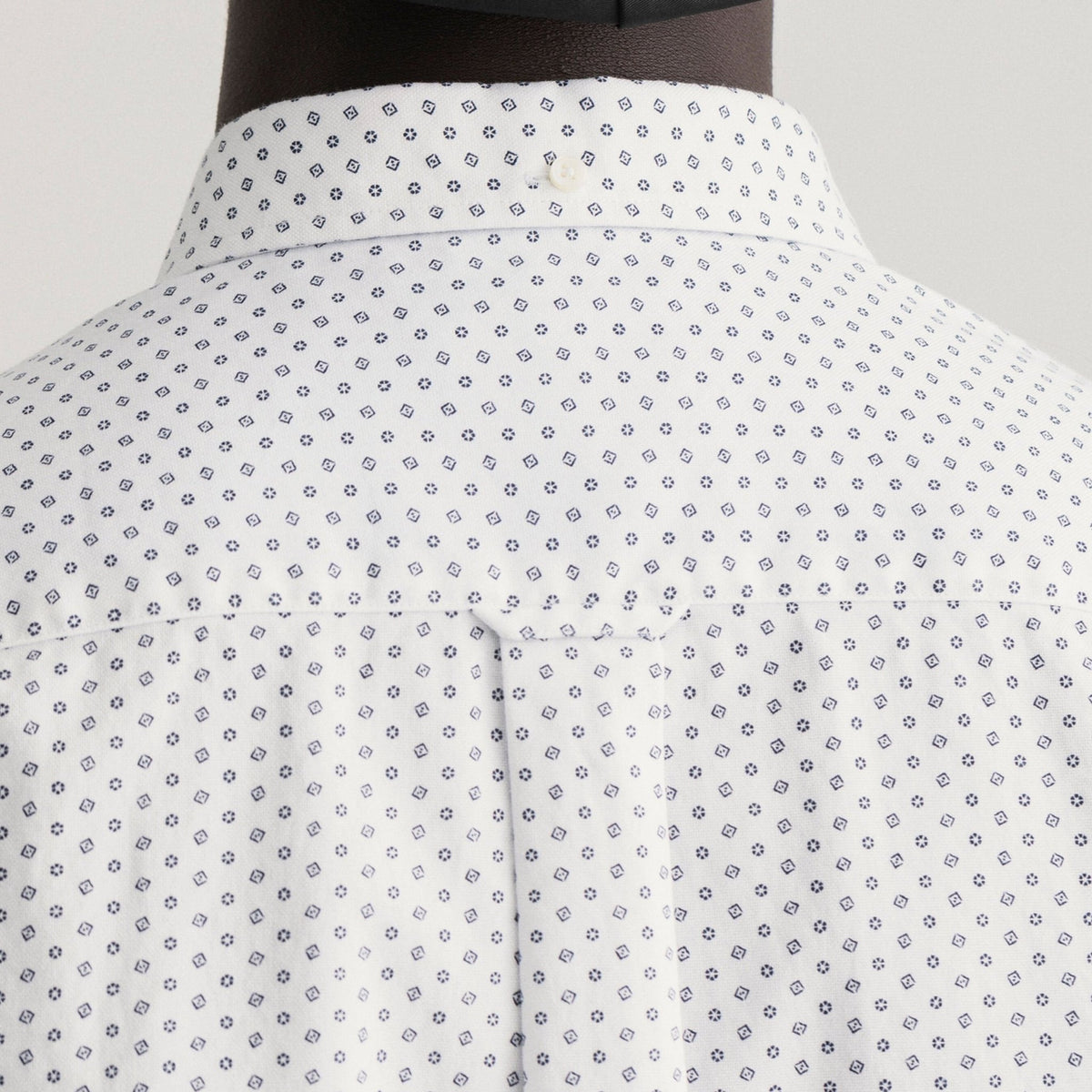 Oxford Micro Print Shirt White - Gant