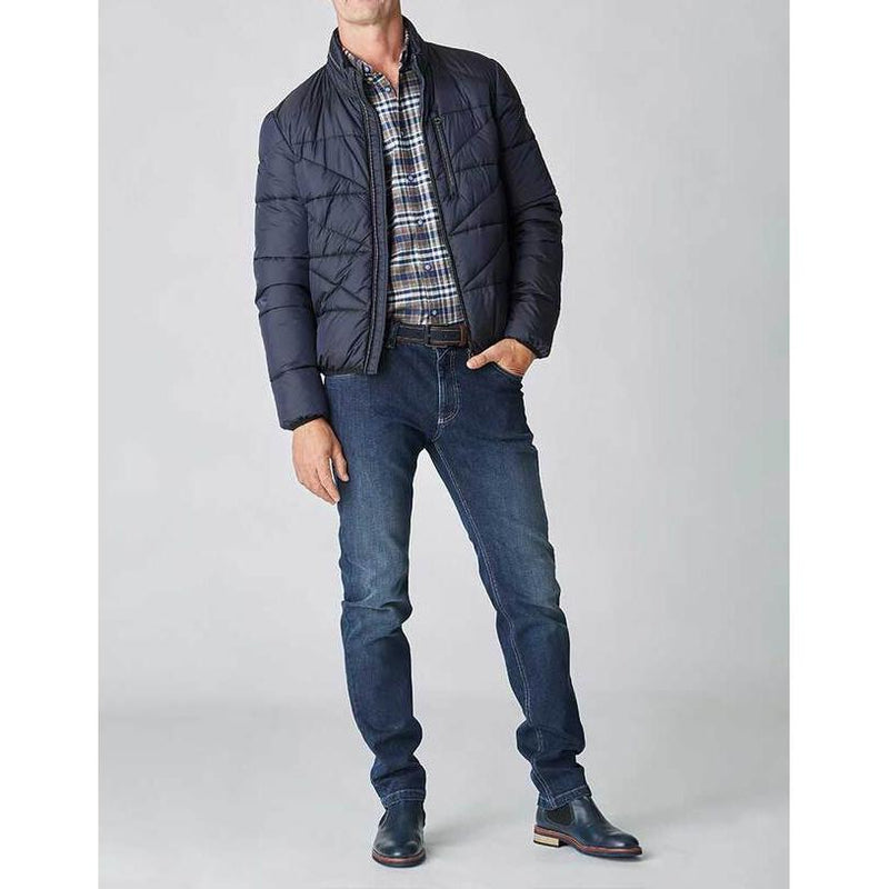 Padded Technical Jacket Navy - Florentino