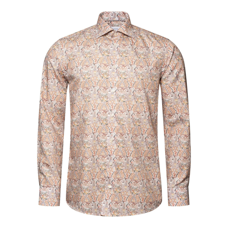 Paisley Cotton Tencel Shirt - Eton Shirts