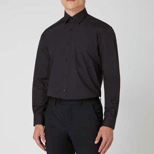 Parker Black Tapered Fit Shirt - Remus Uomo