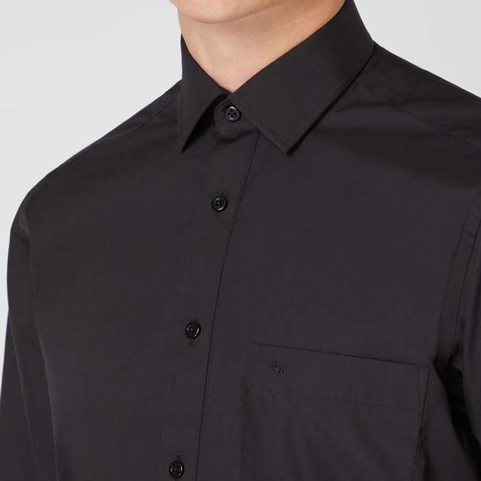 Parker Black Tapered Fit Shirt - Remus Uomo
