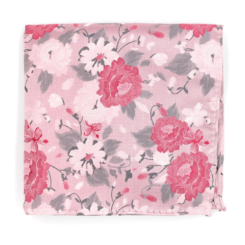 Pink Floral Tie Set - Leonard Silver