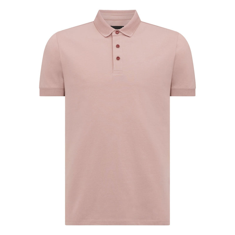 Pink Jersey Polo Shirt - Remus Uomo