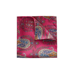 Pink-Paisley Pattern Pocket Square - Eton Shirts