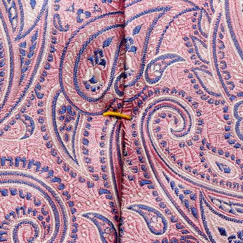 Pink Paisley Silk Tie - Eton Shirts