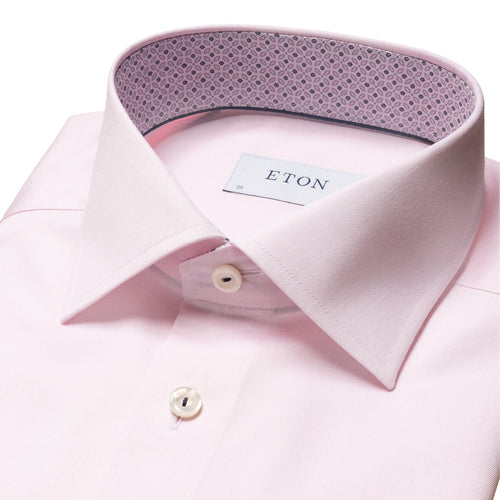 Pink Signature Twill Shirt With Insert - Eton Shirts