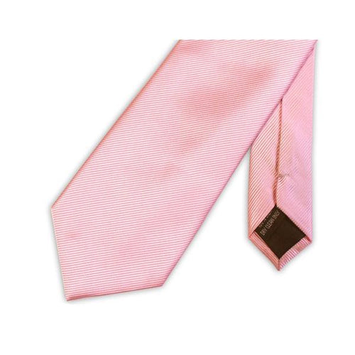 Pink Silk Necktie - Leonard Silver