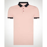 Pink Tipped Polo Shirt - Remus Uomo