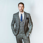 Prince of Wales Grey Check Jacket - Leonard Silver