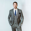 Prince of Wales Grey Check Suit - Leonard Silver