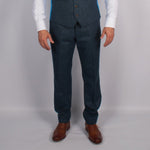 Pure Wool Herringbone Tweed Trousers - Torre