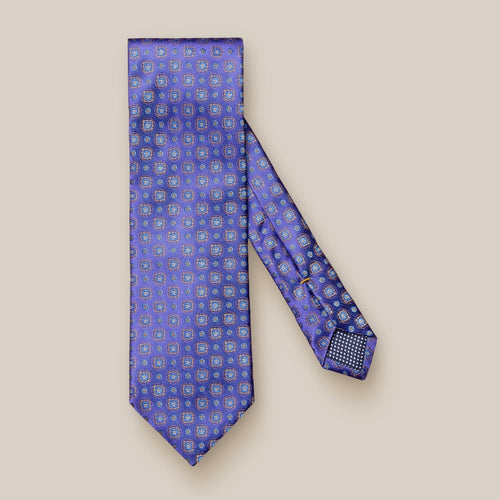 Purple Patterned Silk Tie - Eton Shirts