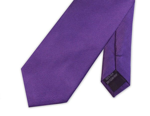 Purple Twill Silk Tie - Knightsbridge